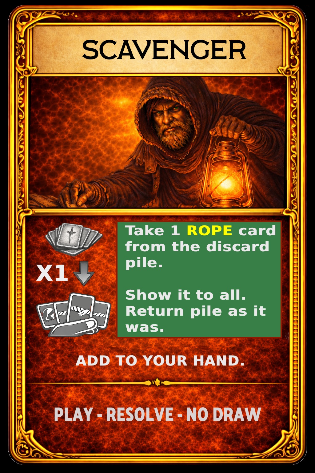 Scavenger card